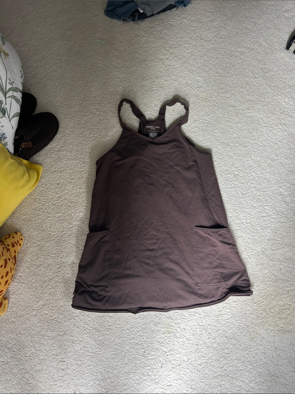 Sincerely Jules Racerback Pocket Tank Dress